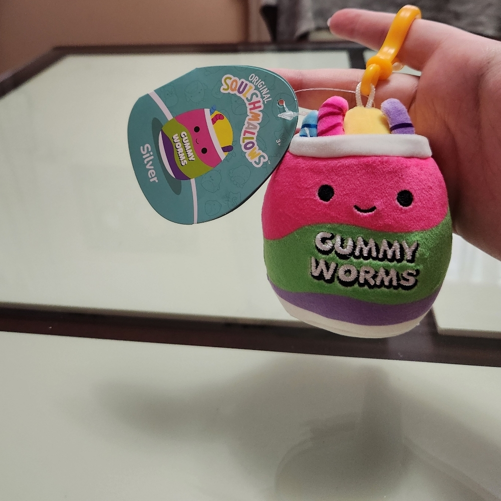 🪱Silver Squishmallow Clip🍬